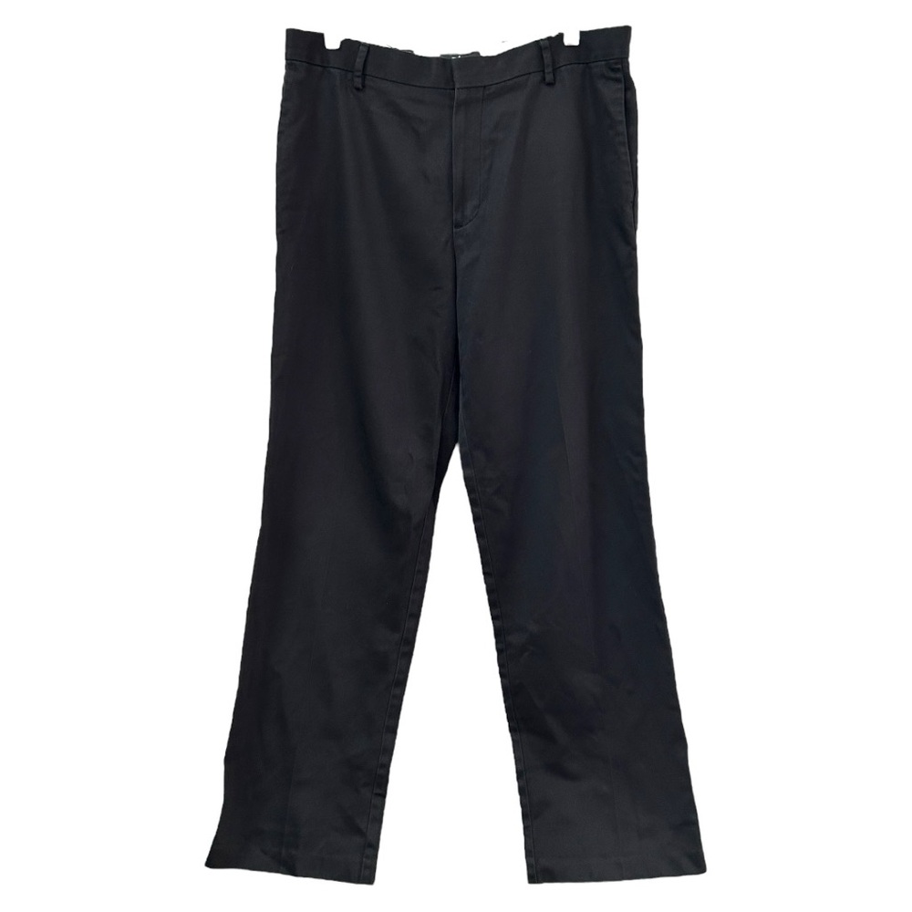 Dockers Men’s Gray Flat Front Straight Fit Chino Pants Sz 34x32